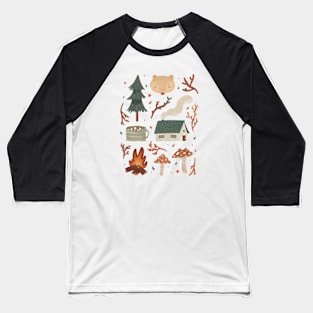 Forest doodles Baseball T-Shirt